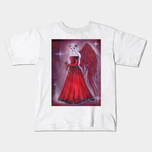 Valentina Angel art By Renee Lavoie Kids T-Shirt